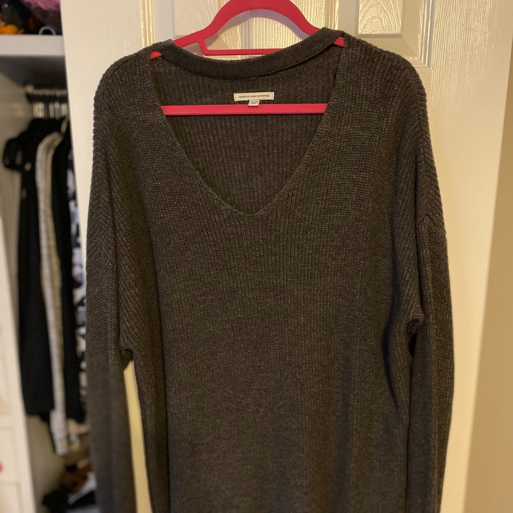 Charcoal grey high neck sweater size XL